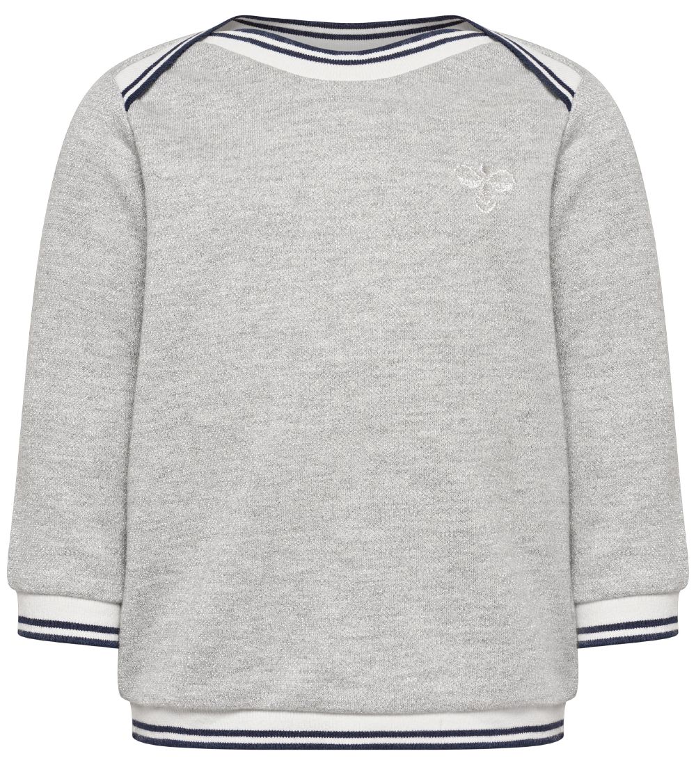 Hummel Blouse - HMLGinger - Grey Melange w. Glitter