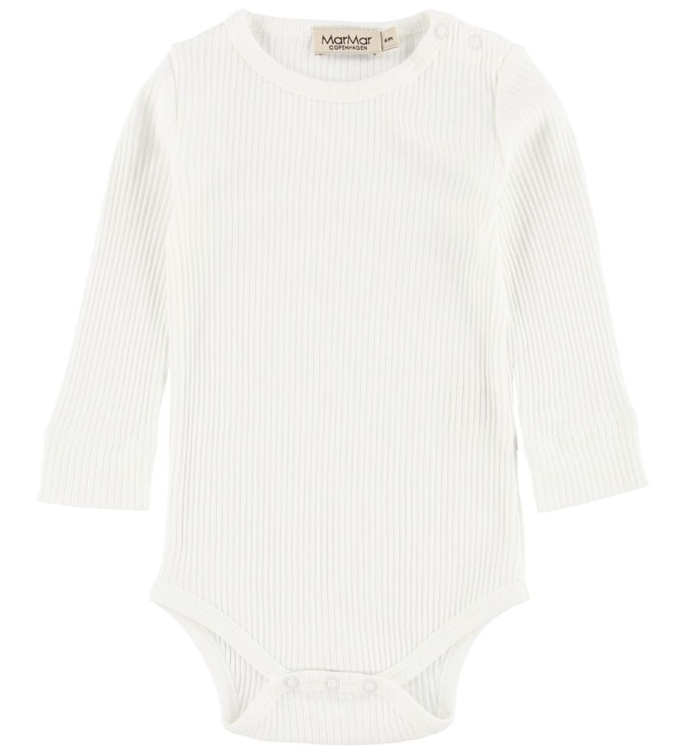 MarMar Bodysuit L/S - Modal - Rib - White