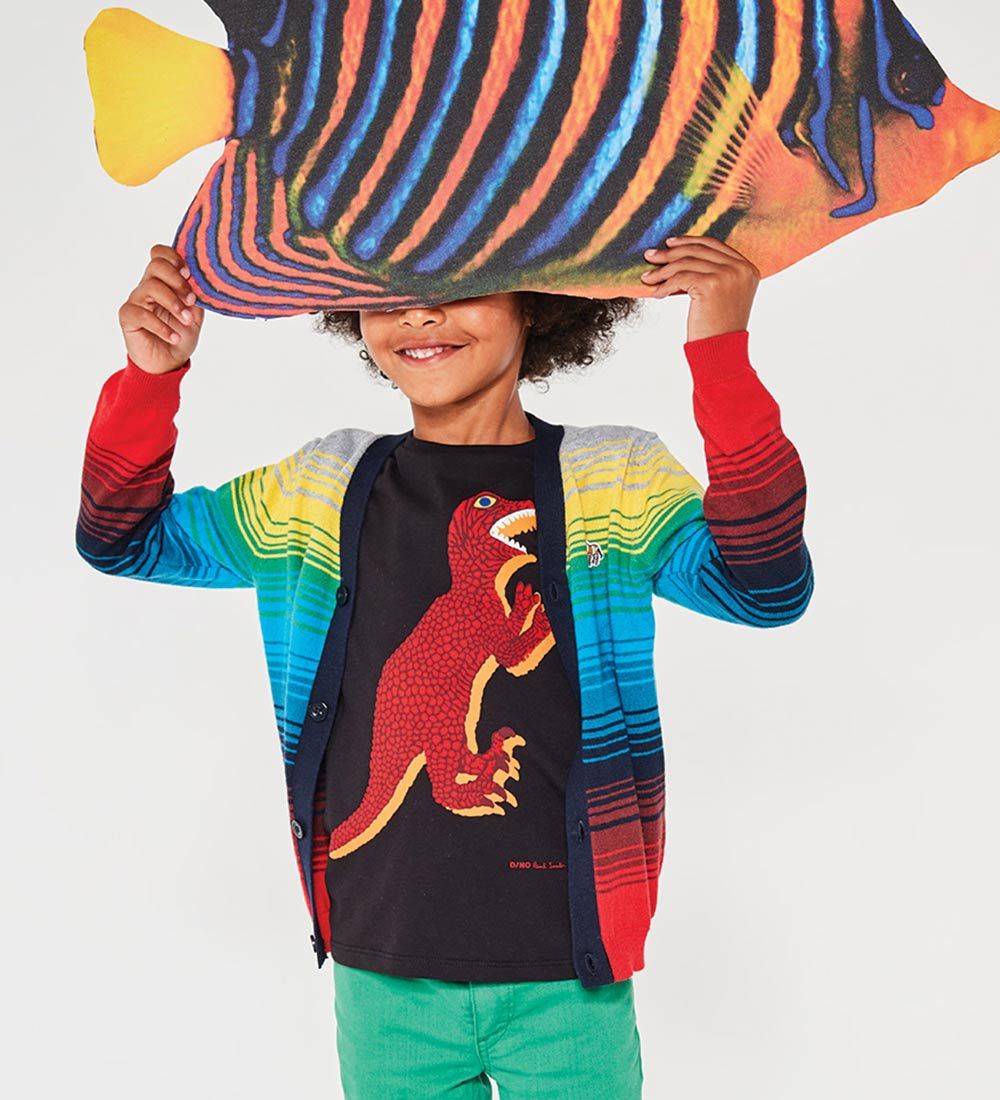 Paul Smith Junior T-shirt - Tyrell - Black w. Dinosaur