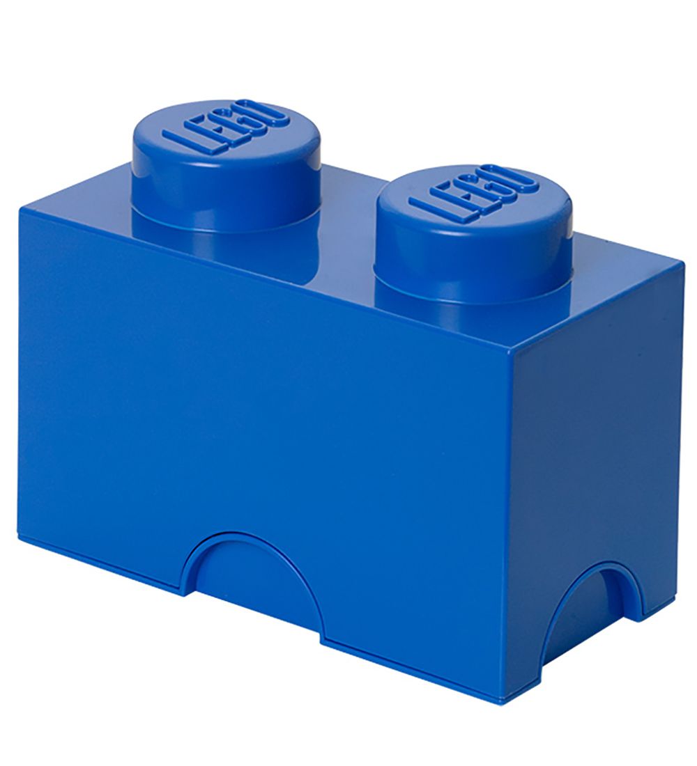 LEGO Storage Opbergbox - 2 Knoppen - 25x13x18 - Blauw