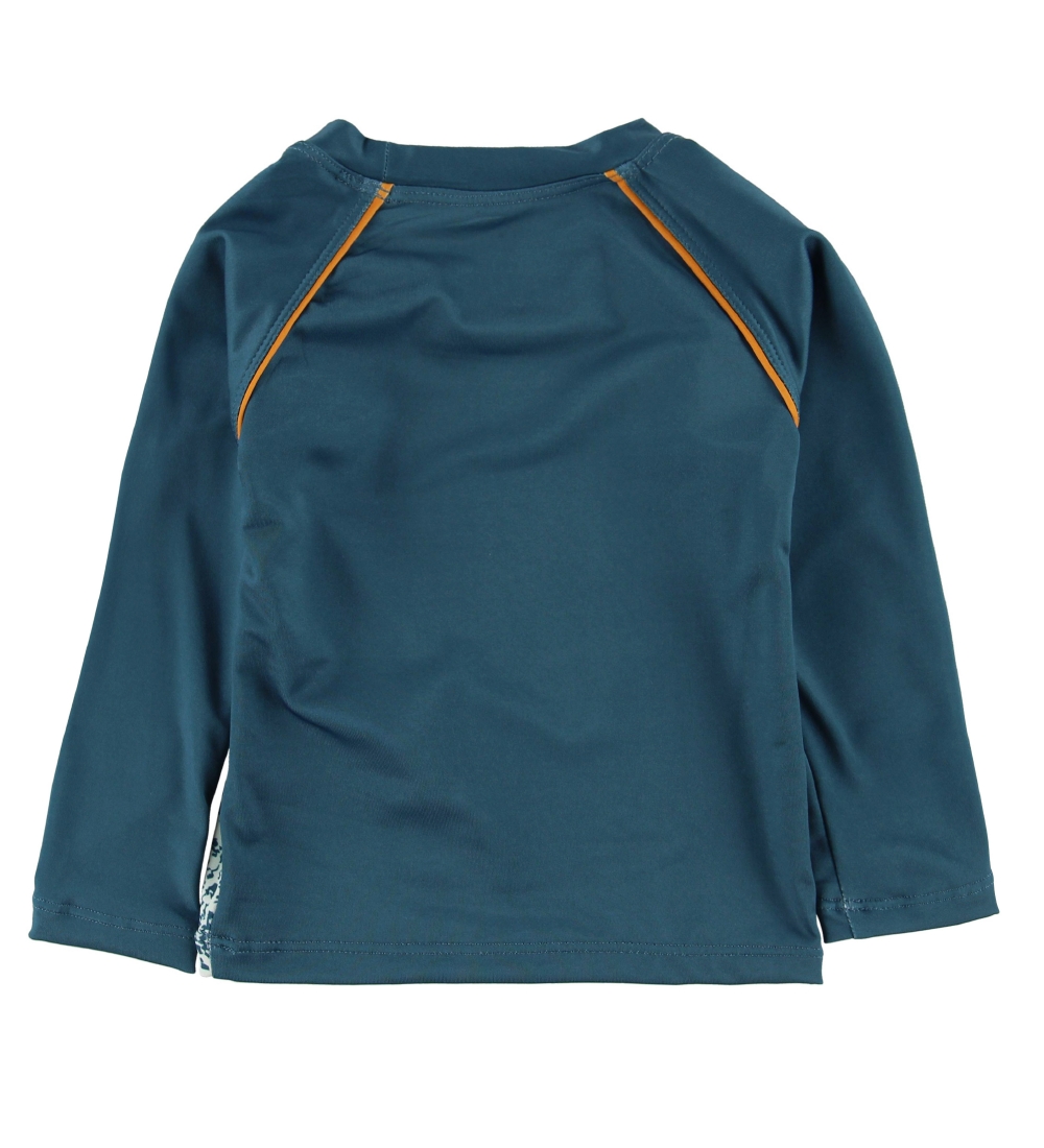 Small Rags Swim Top L/S - UV50+ - Petrol