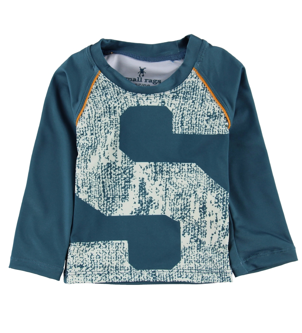 Small Rags Swim Top L/S - UV50+ - Petrol