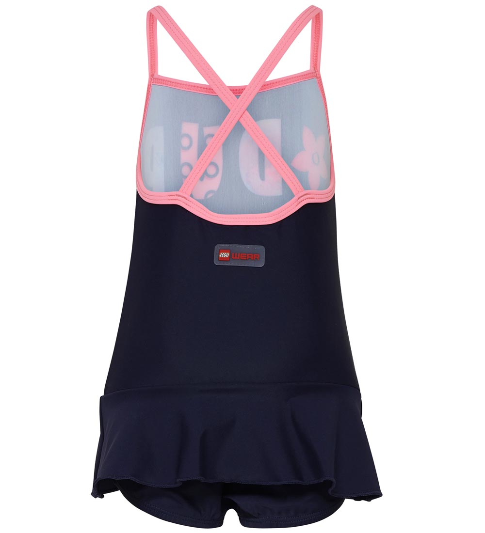 LEGO® Wear Swimsuit - LWAlpha - Navy/Pink w. Letters