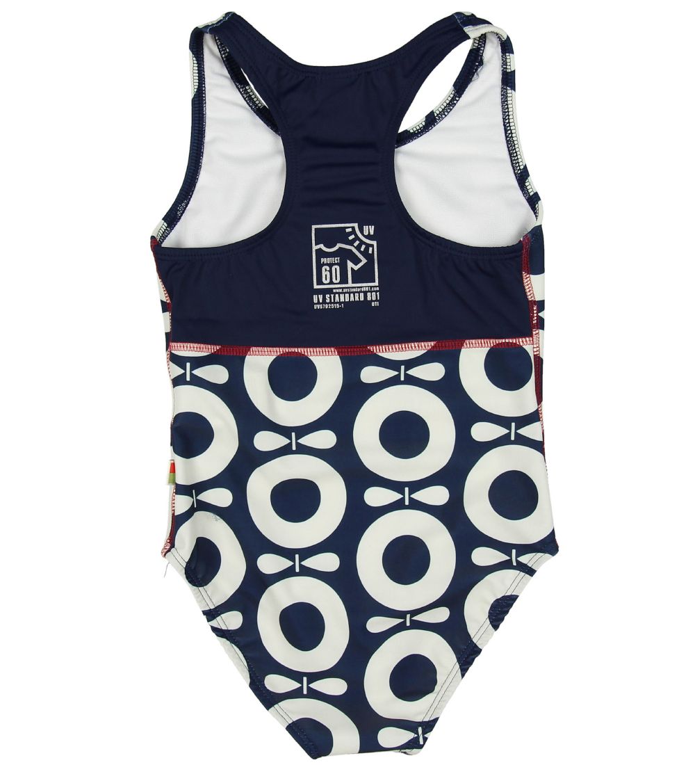 Katvig Swimsuit - UV60 - Navy w. Apples