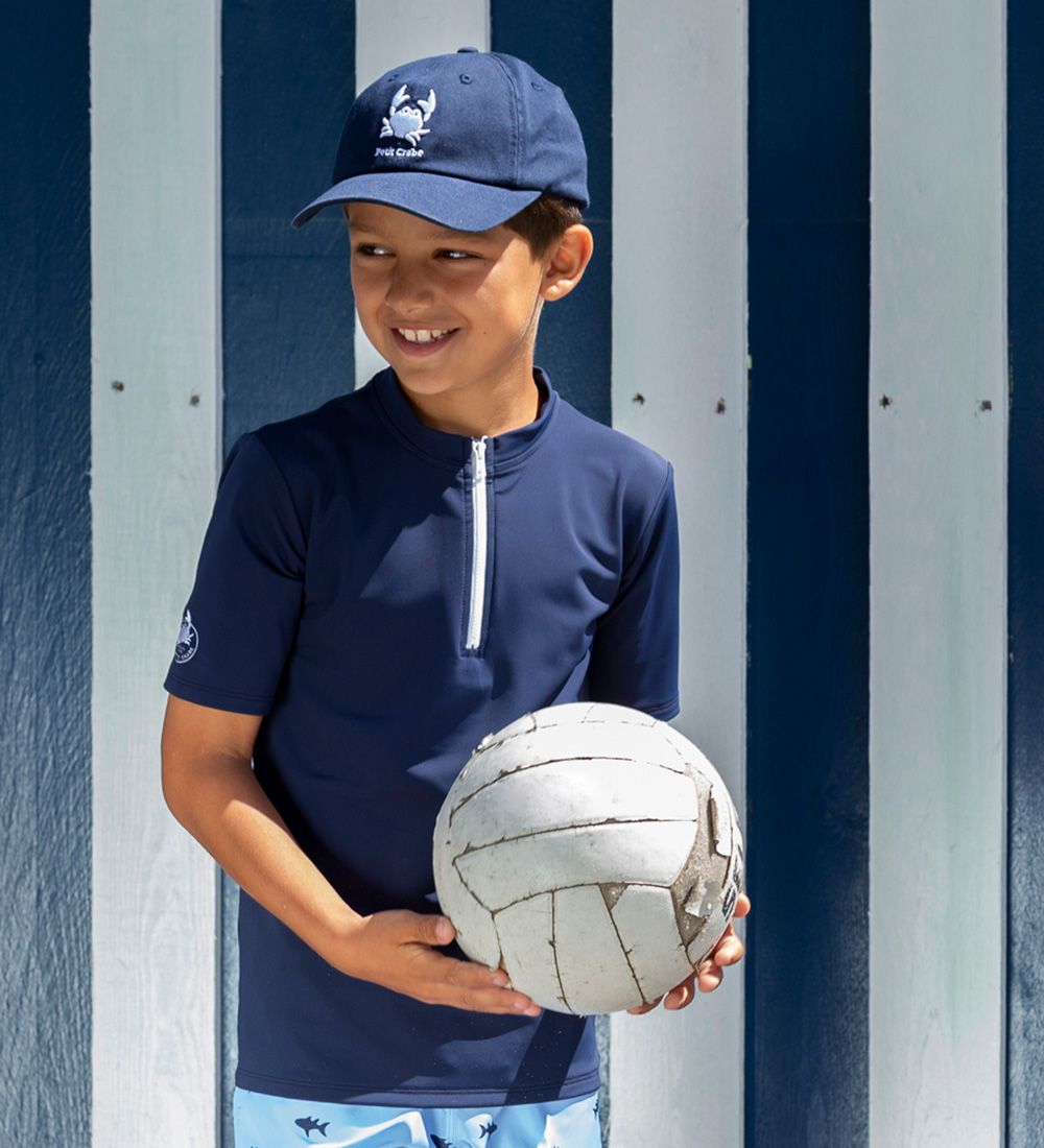 Petit Crabe Zwemtop s/s - Max - UV50+ - Navy