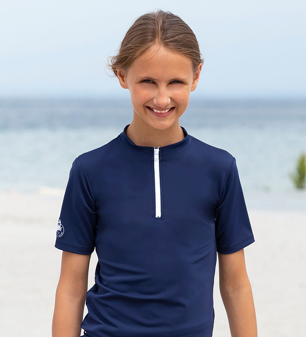 Petit Crabe Zwemtop s/s - Max - UV50+ - Navy