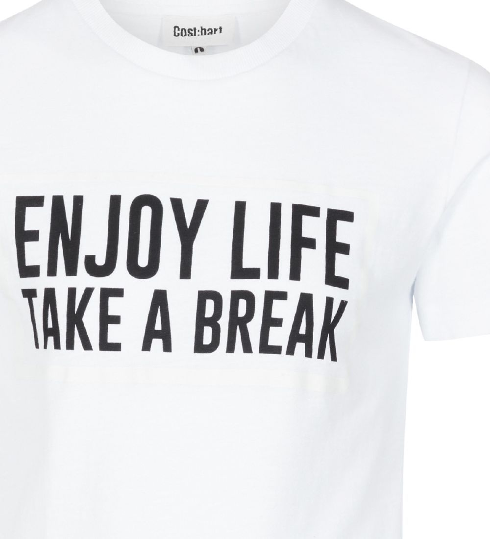 Cost:Bart T-shirt - Edelhart - White w. Text
