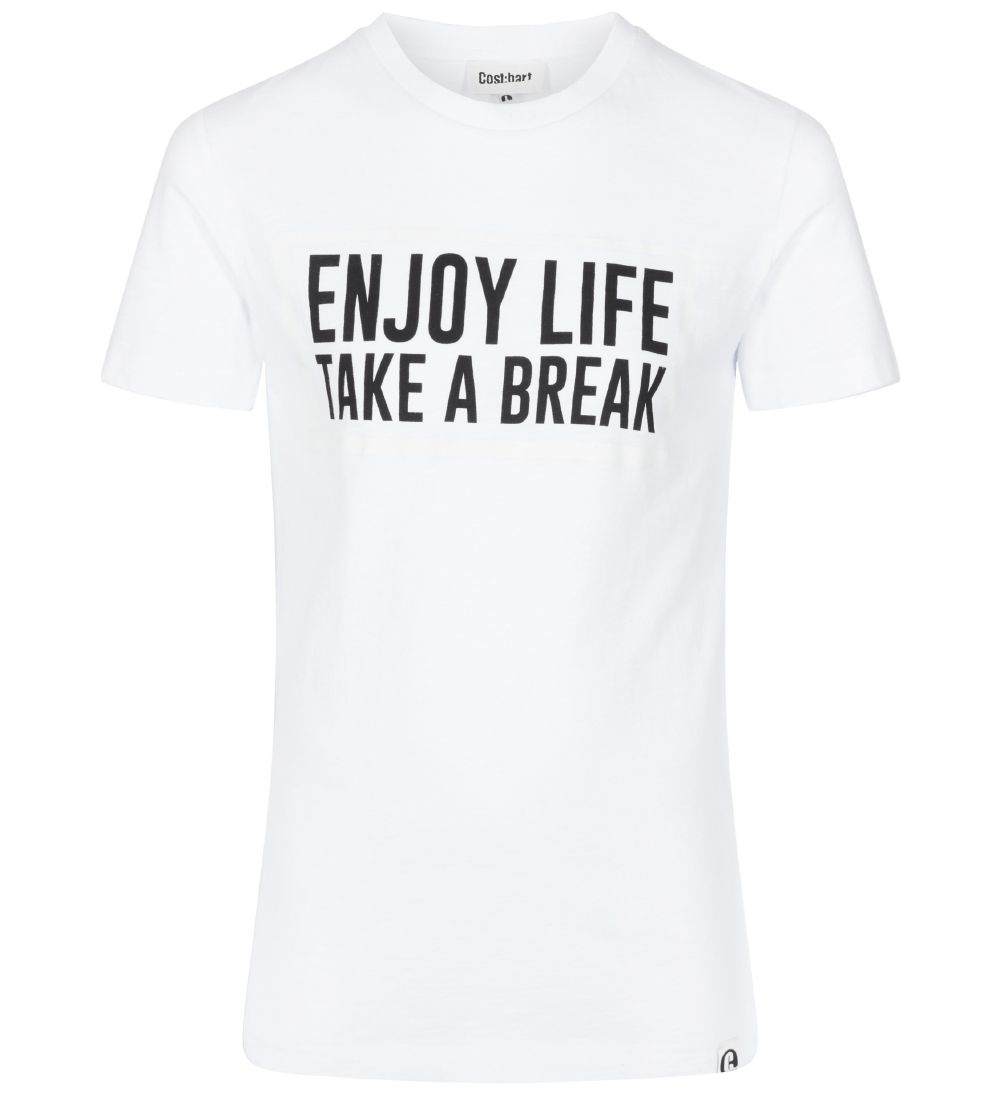 Cost:Bart T-shirt - Edelhart - White w. Text