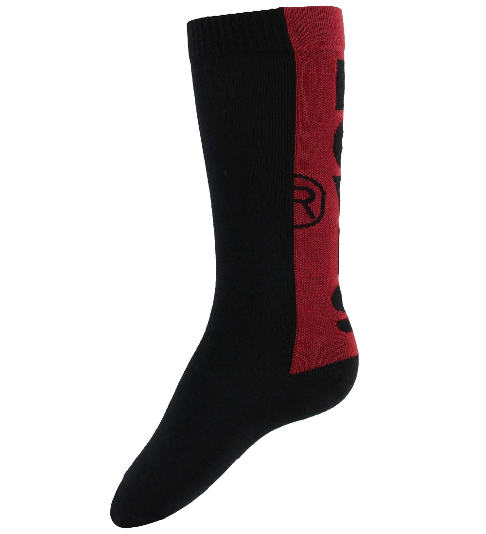 Levis Socks - 2-Pack - Regular Cut - Black w. Red Logo