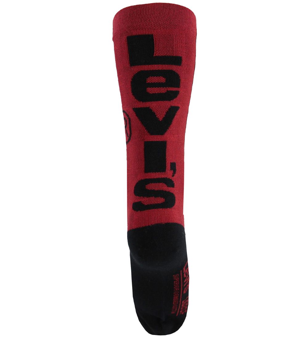 Levis Socks - 2-Pack - Regular Cut - Black w. Red Logo
