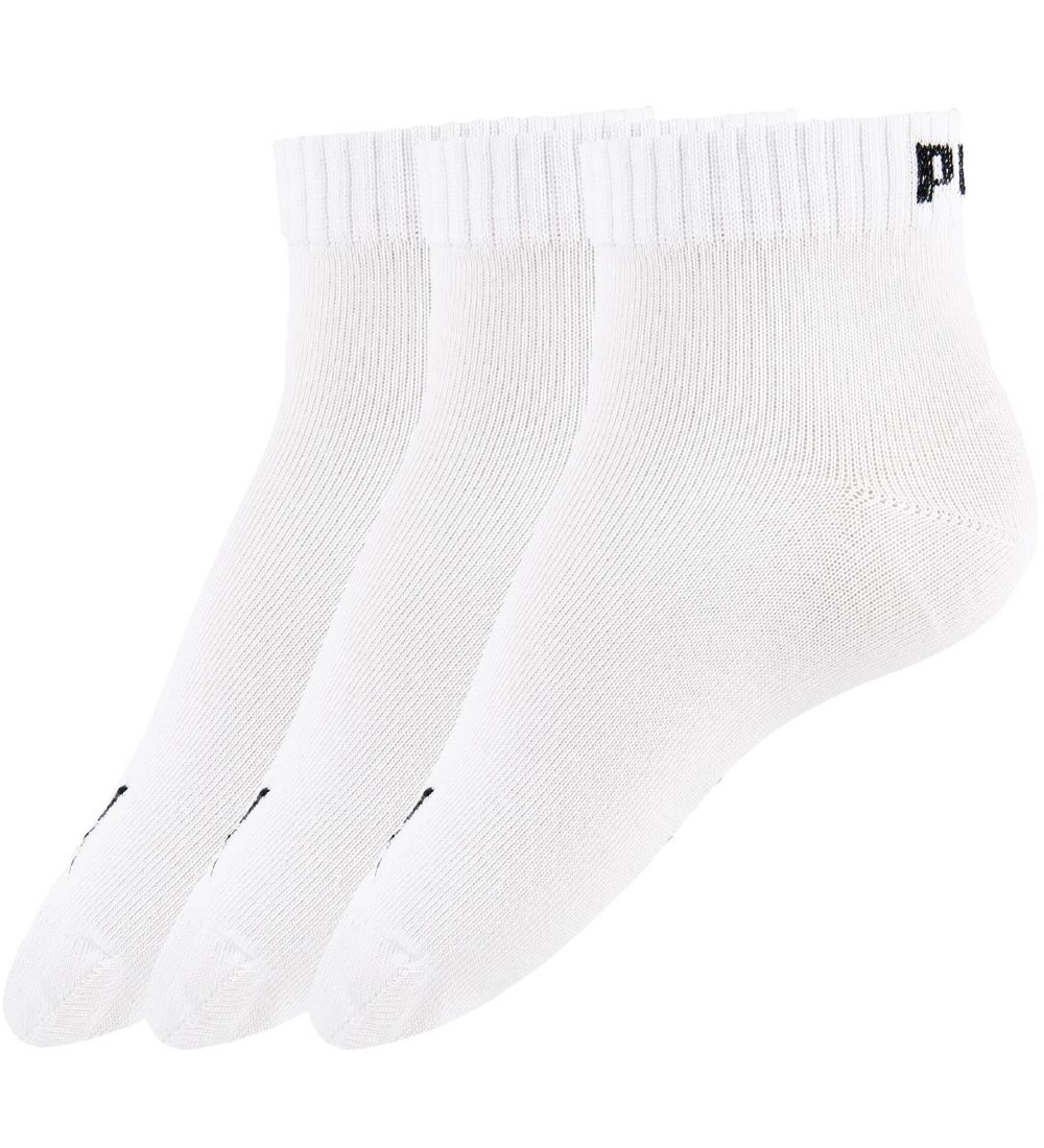Puma Enkelsokken - 3-pack - Quarter Plain - Wit