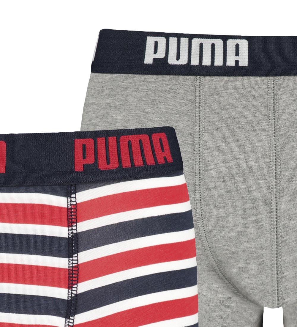 Puma Boxers - 2-Pack - Basic Printed - Navy/Red