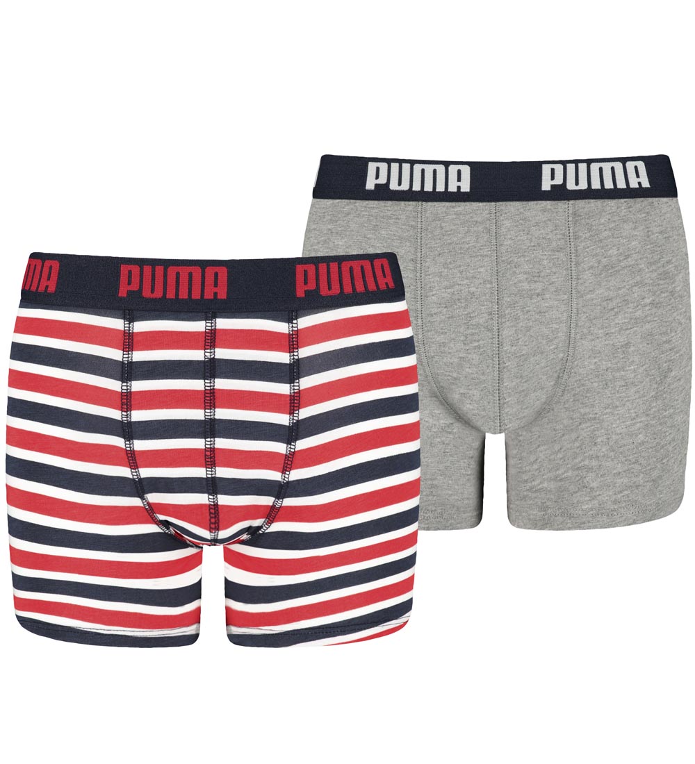 Puma Boxers - 2-Pack - Basic Printed - Navy/Red