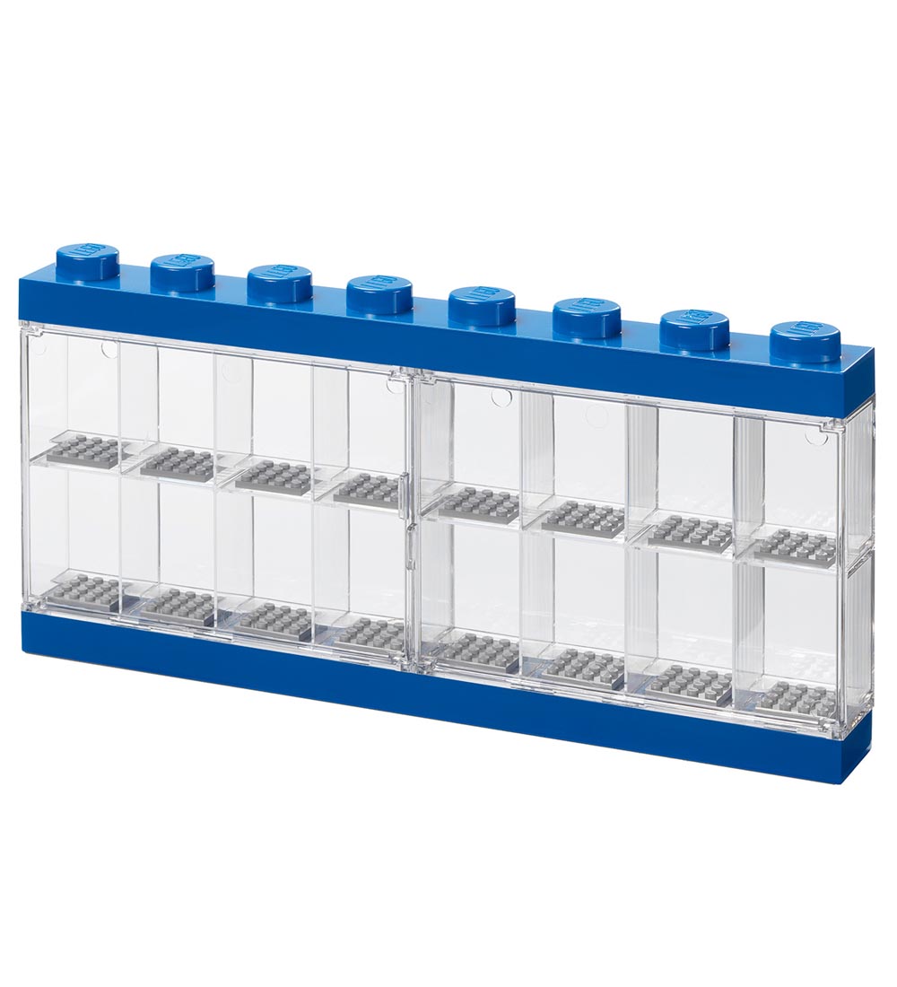LEGO® Storage Minifiguren-Display - 16 Rum - 38 cm - Blau
