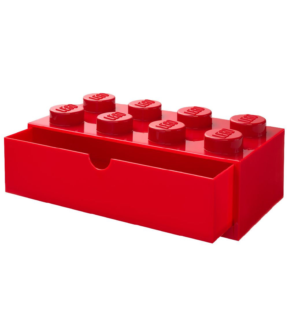 LEGO® Storage Storage Drawer - 8 Knobs - 31x15x9 - Red