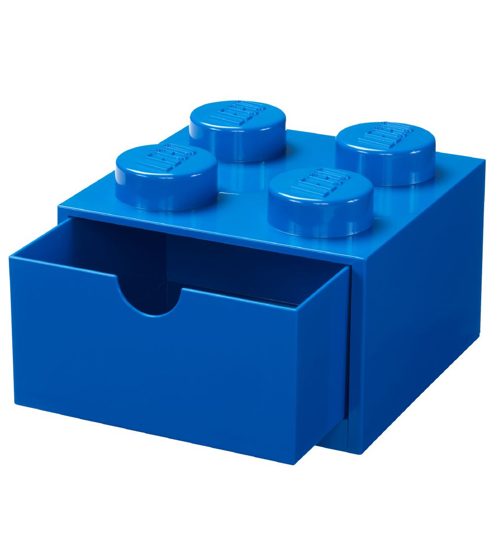 LEGO® Storage Drawer - 4 Knobs - 15x15x9 - Blue
