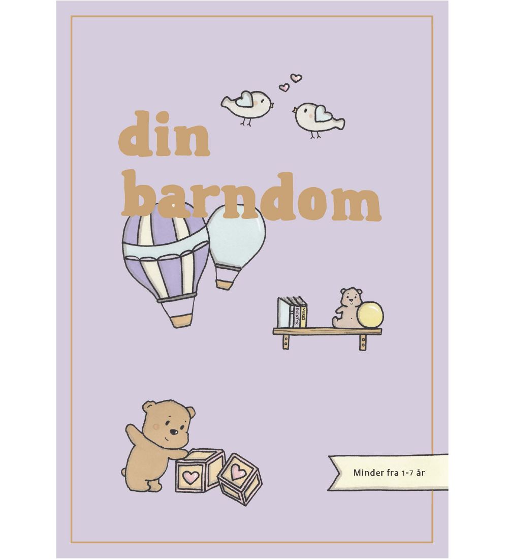 Simone Thorup Eriksens Book - Purple - Din Barndom - Danish