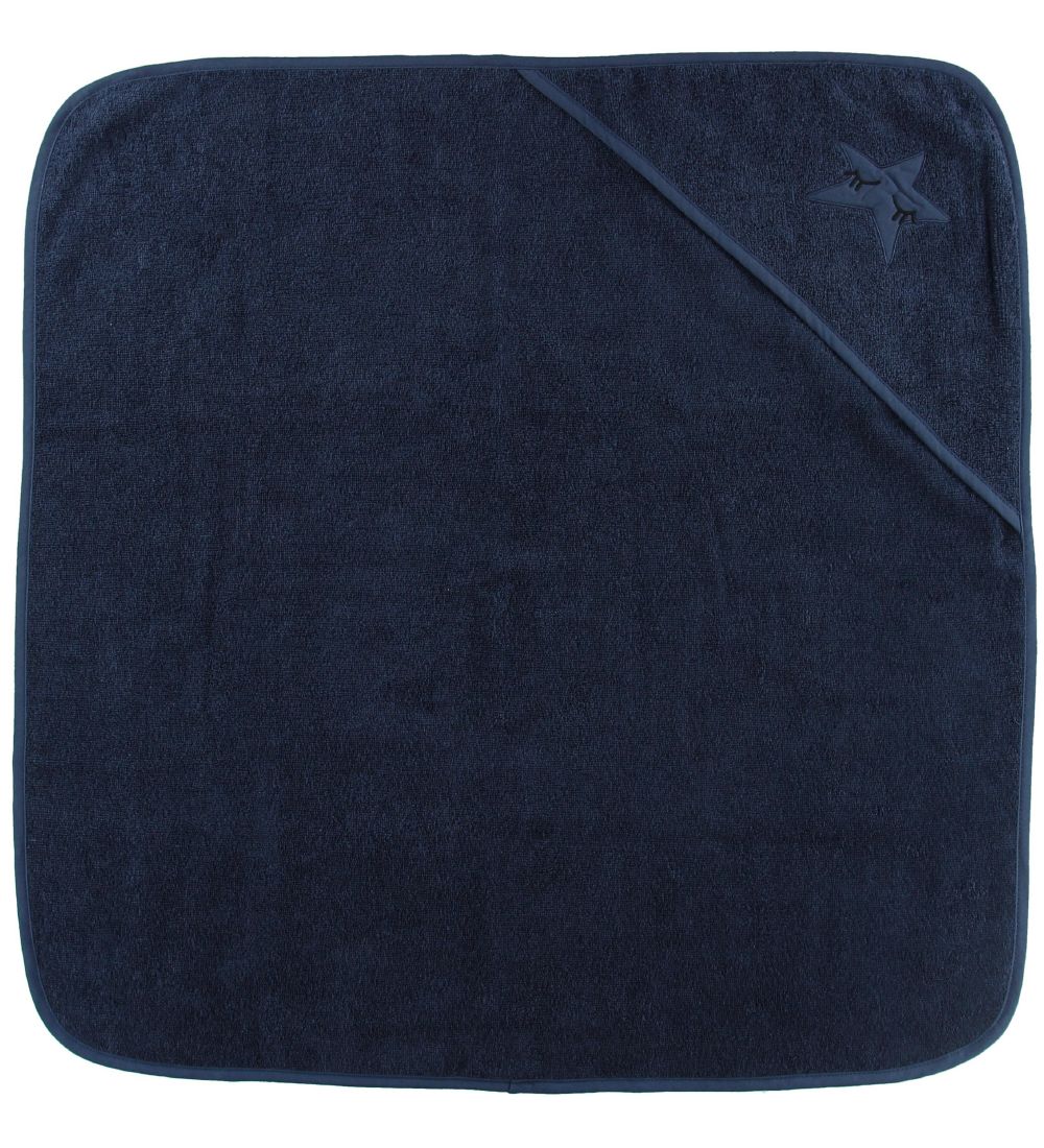 Nørgaard Madsens Babyhandduk - 75x75 cm - Marinblå m. Stjärna