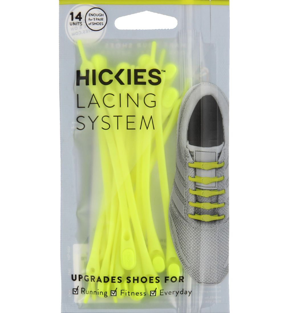 Hickies Skosnren - Elastisk - Neon Yellow