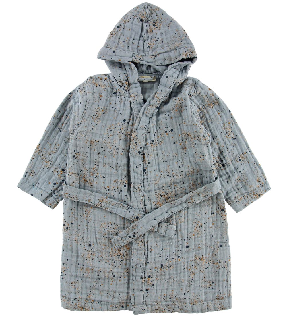 Soft Gallery Bathrobe - Mini Splash - Ocean Grey