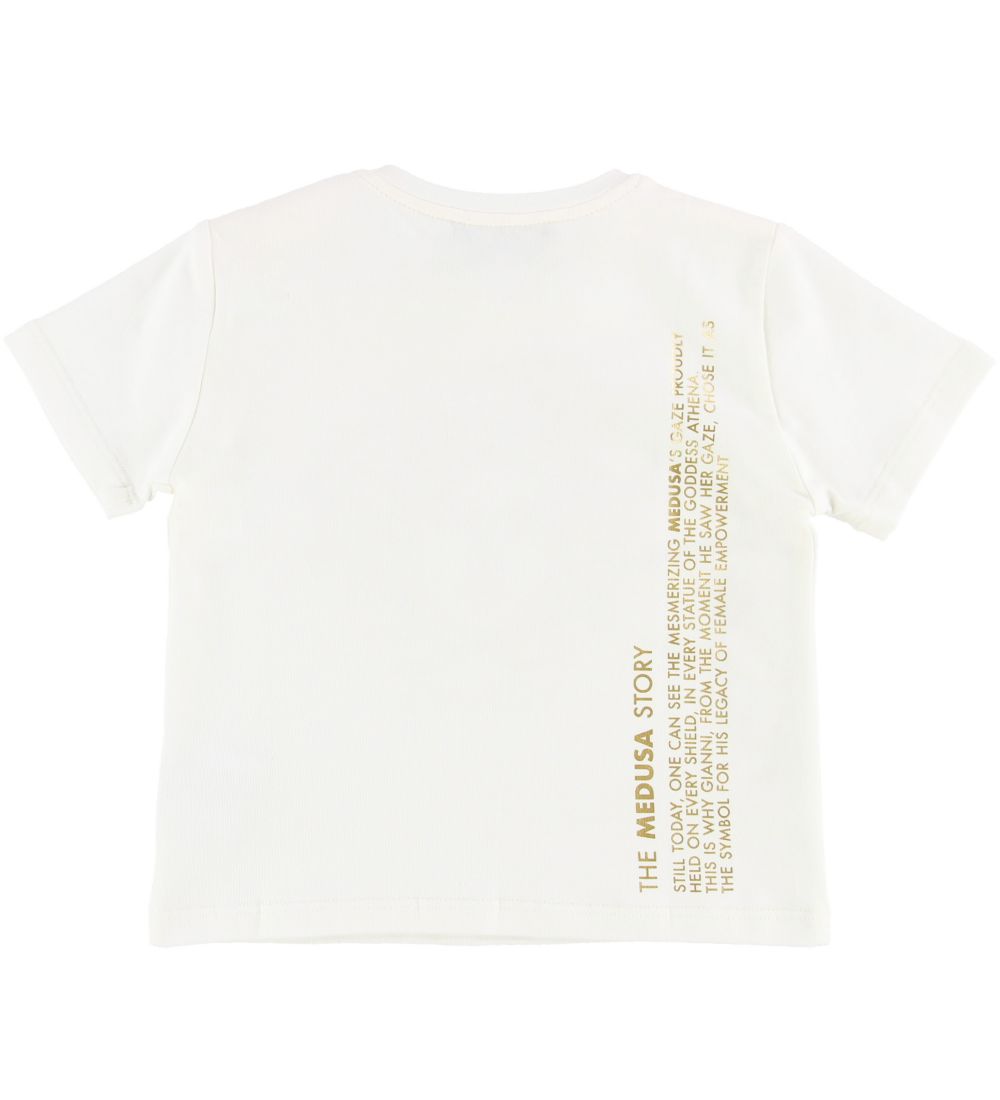 Versace T-shirt - Ivory w. Gold
