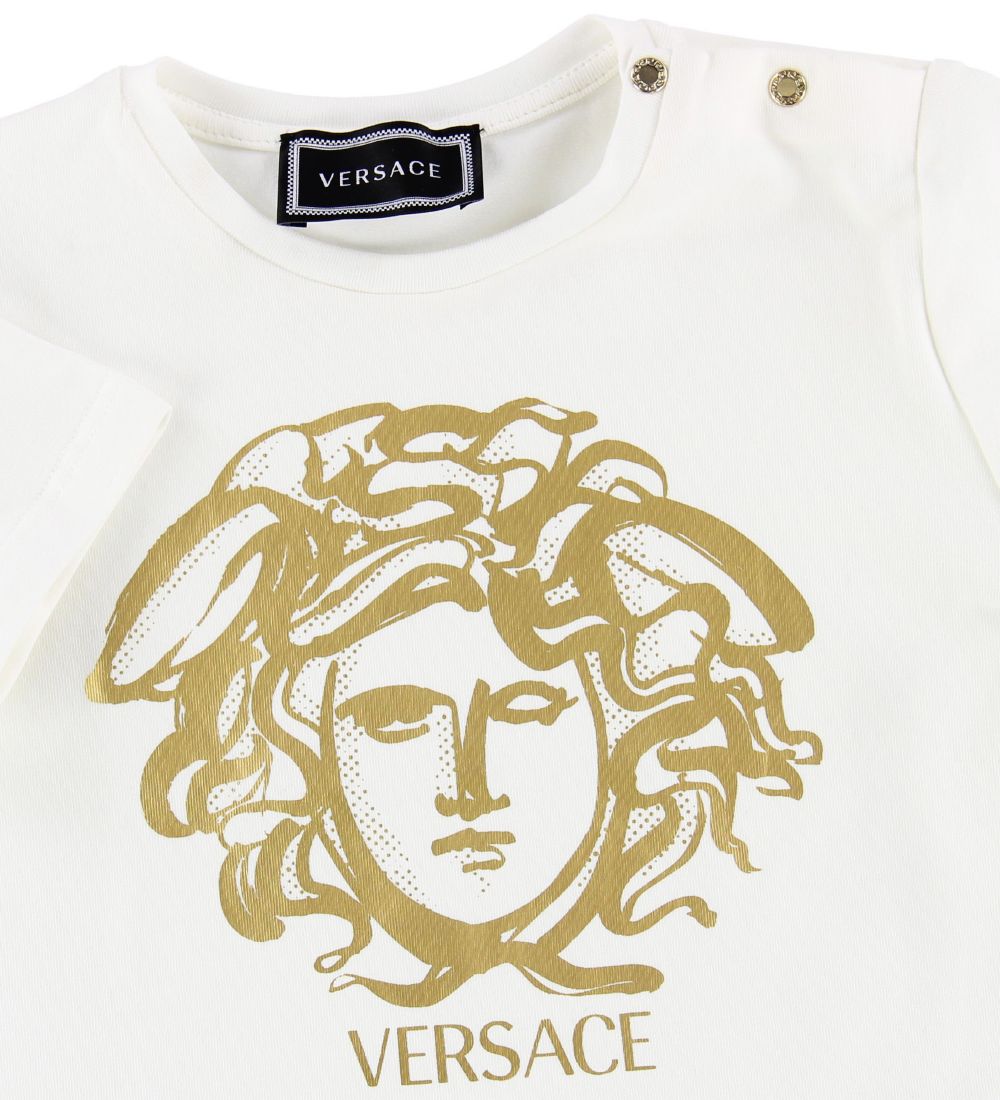 Versace T-shirt - Ivory w. Gold