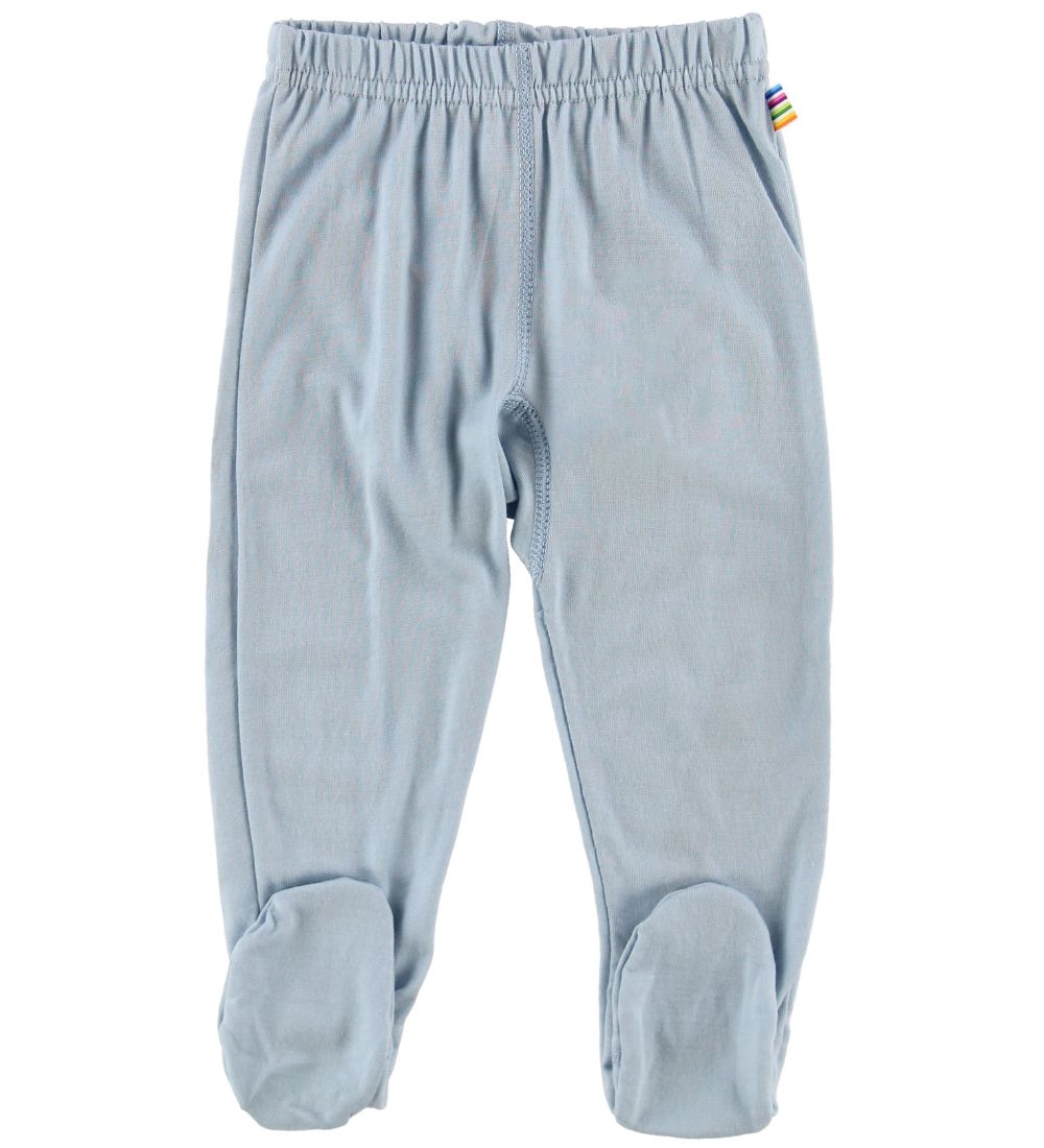Joha Leggings M. Fótur - Ull - Ljósblár