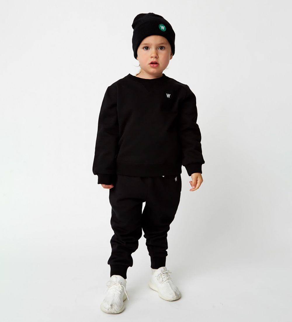 Wood Wood Sweatshirt - Rod - Black