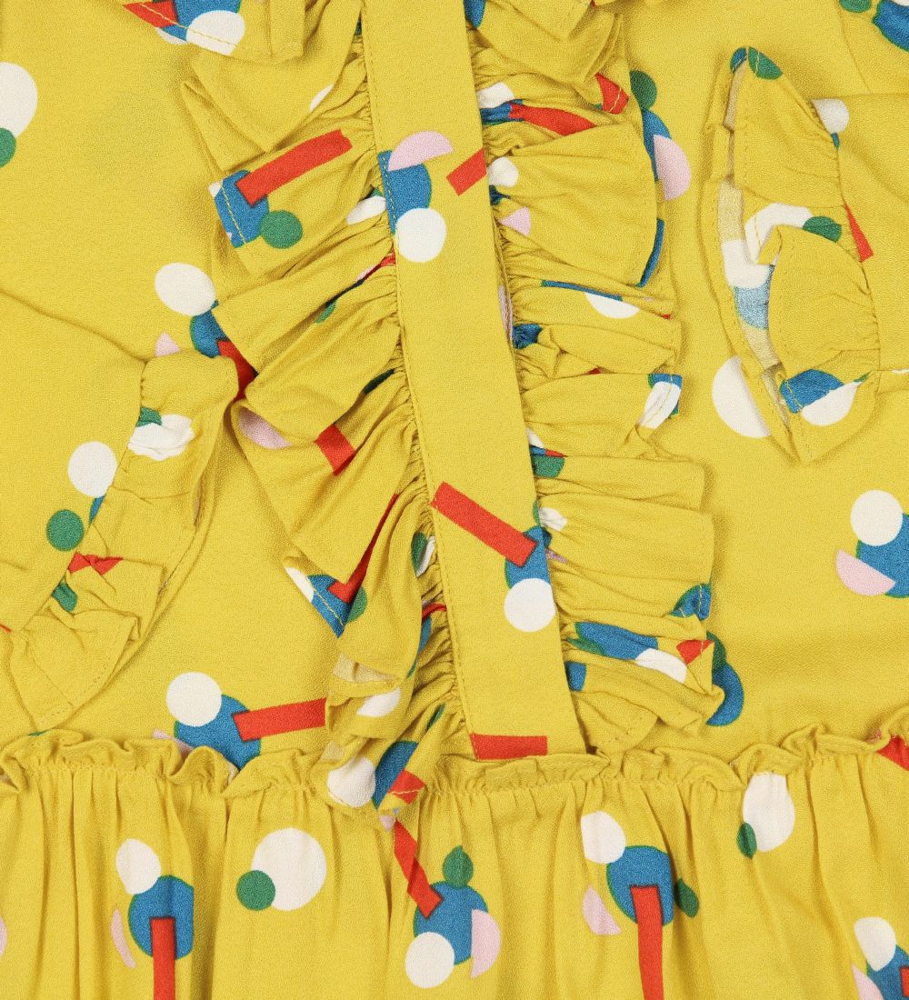Robe Stella McCartney Kids - Viscose - Jaune av. Motif