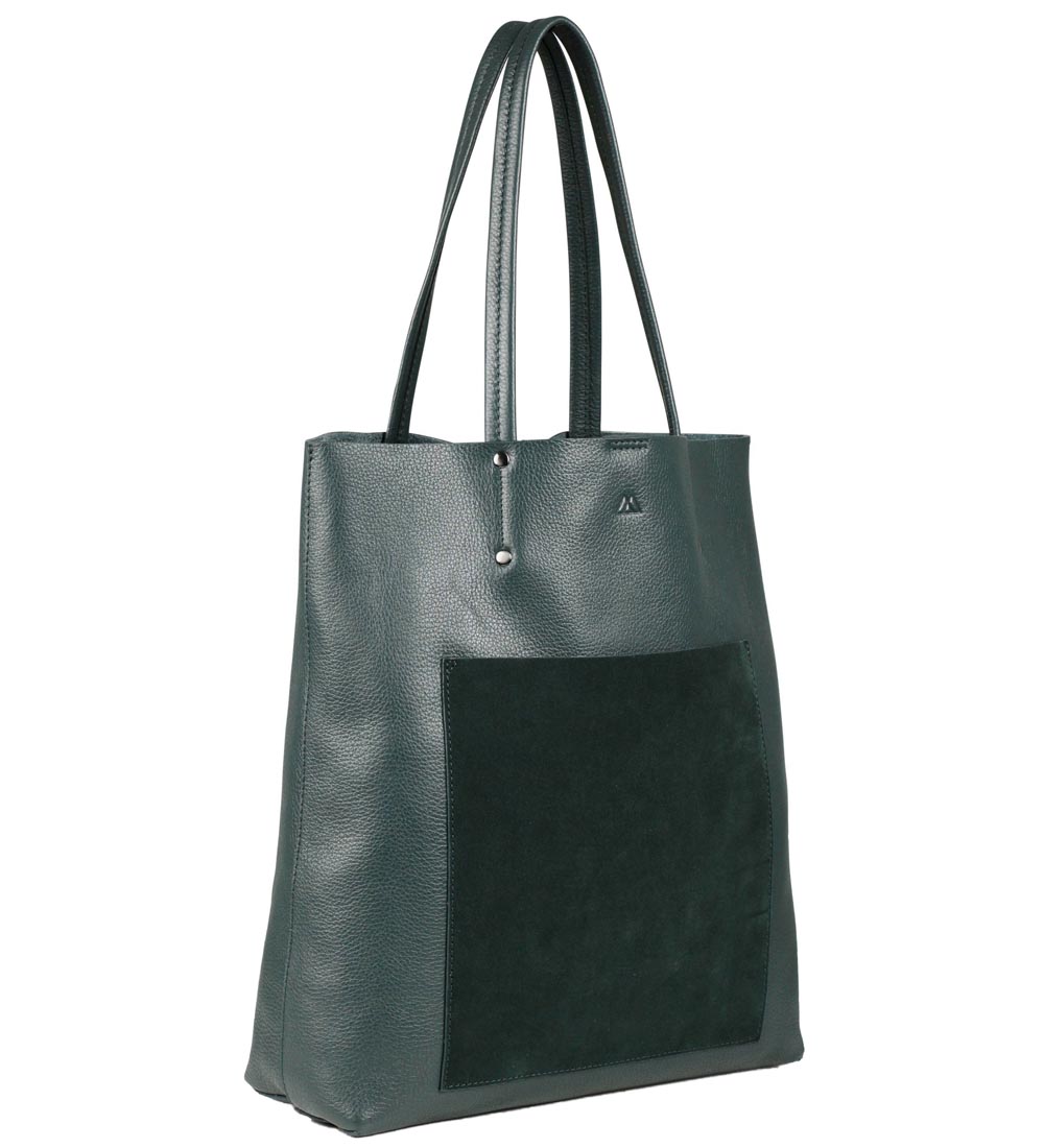 Markberg Shopper - Antonella Suede Mix - Dark Green