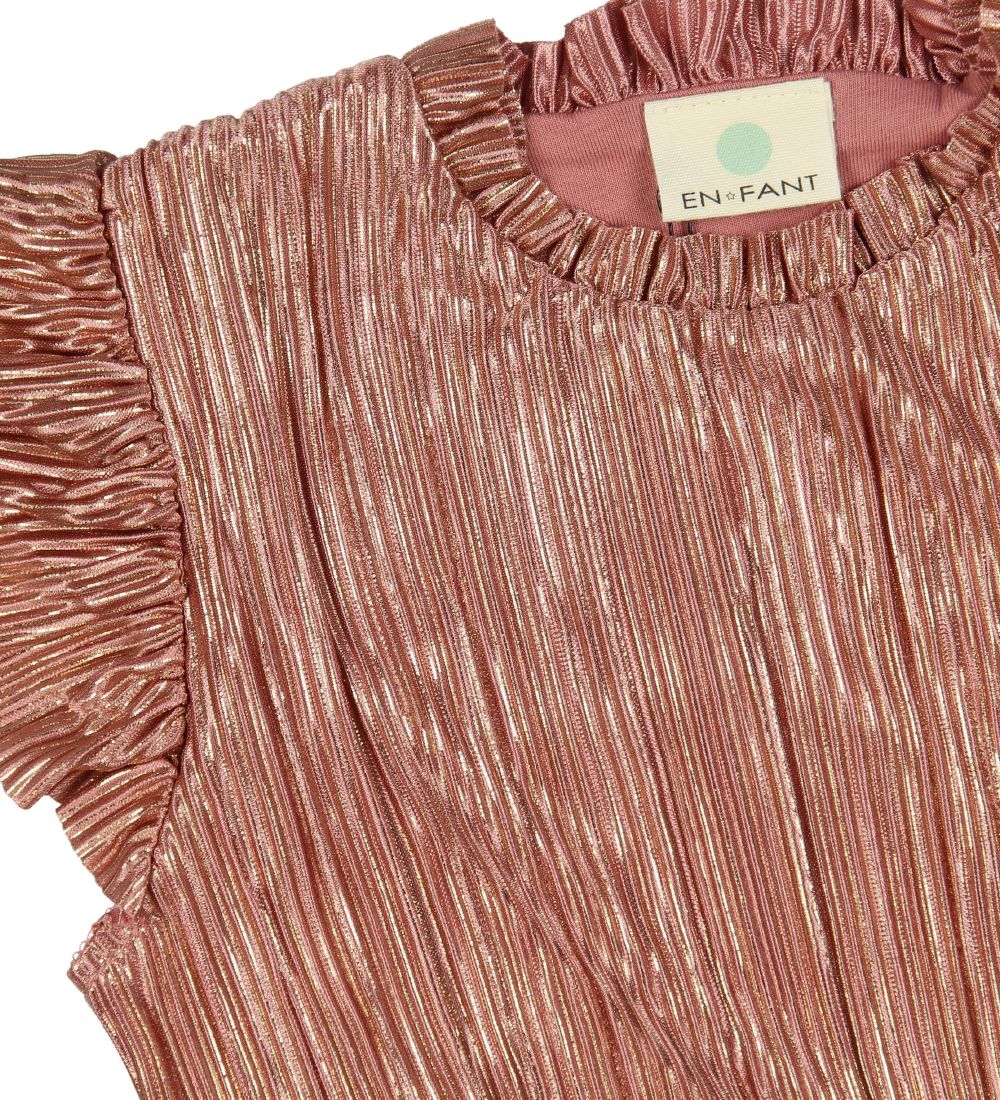En Fant Kleid - Plissee - Pink