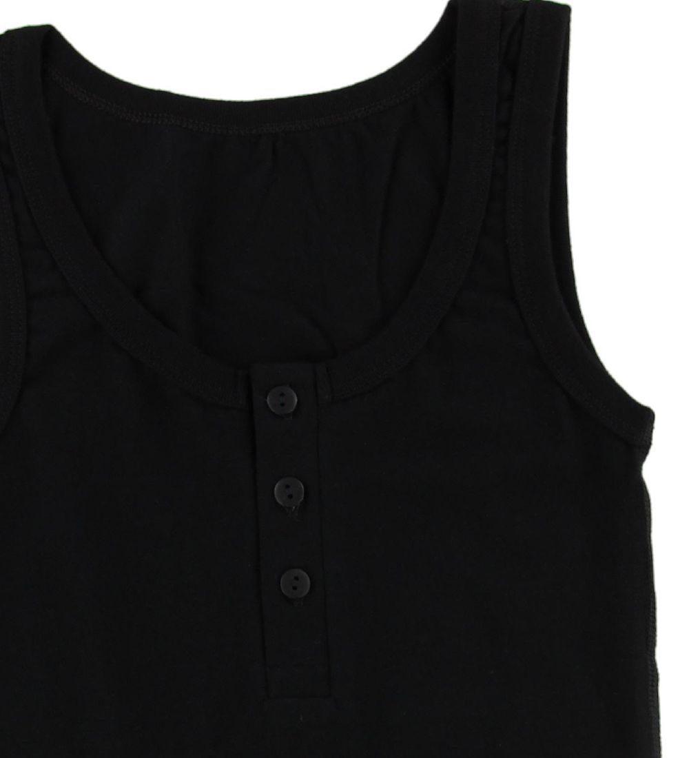 Say-So Undershirt - Black w. Buttons