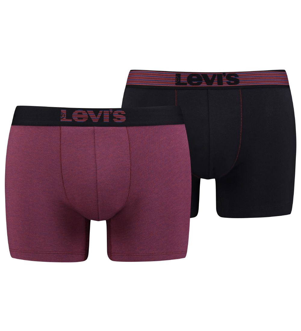 Levis Boxershorts - 2-pack - Boxershort - Fuchsia/Zwart