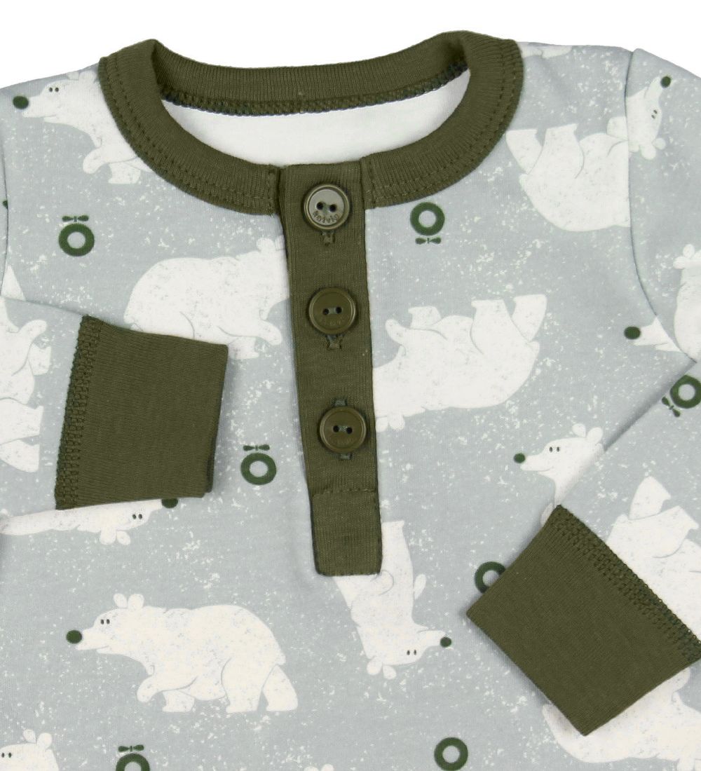 Katvig Long Sleeve Top - Blue w. Polar Bears