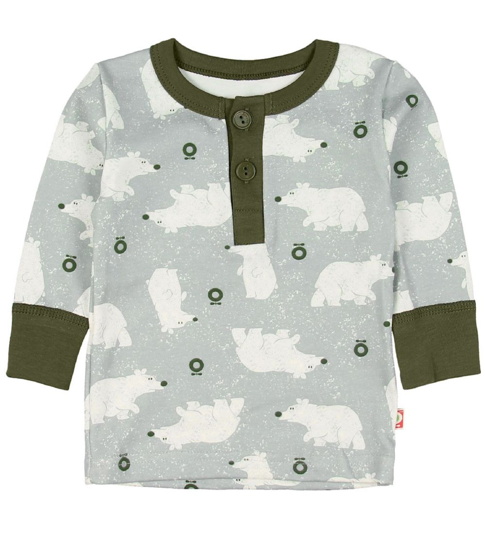 Katvig Long Sleeve Top - Blue w. Polar Bears