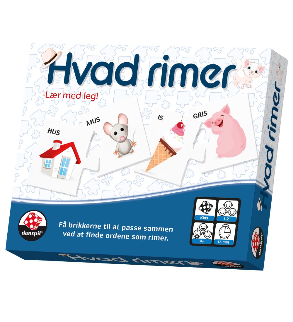 Danspil Learning Game - Danish - What Rhymes