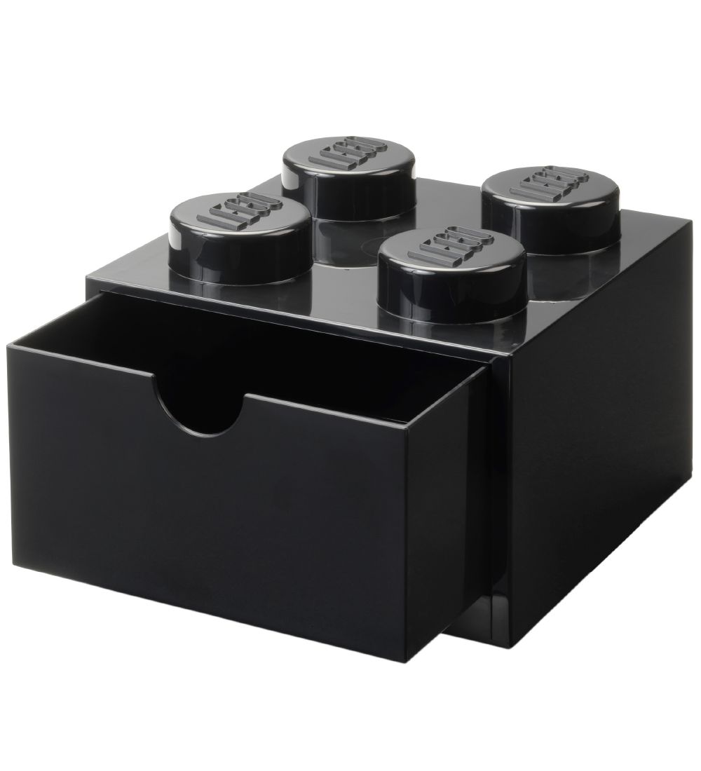 LEGO® Storage Storage Drawer - 4 Knobs - 15x15x9 - Black