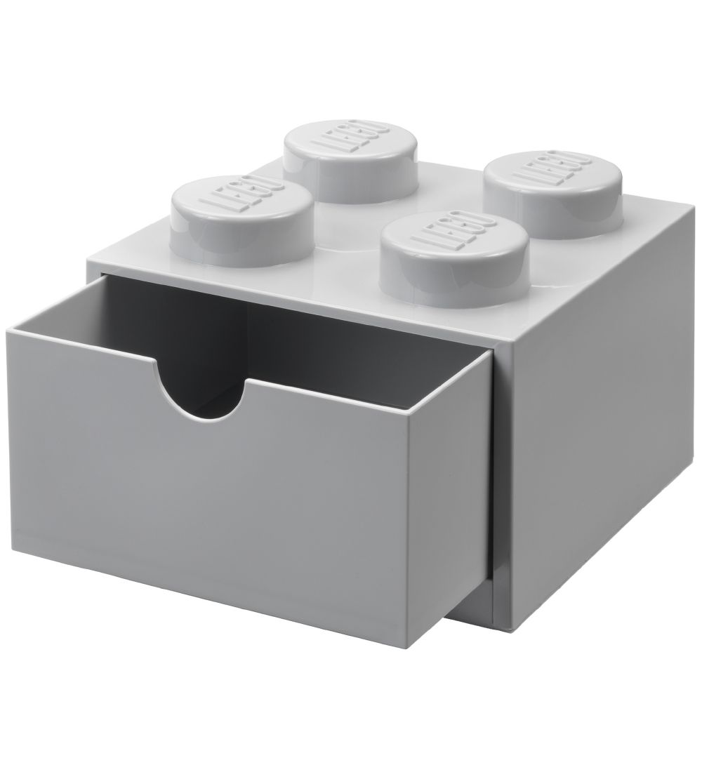 LEGO® Storage Storage Drawer - 4 Knobs - 15x15x9 - Grey