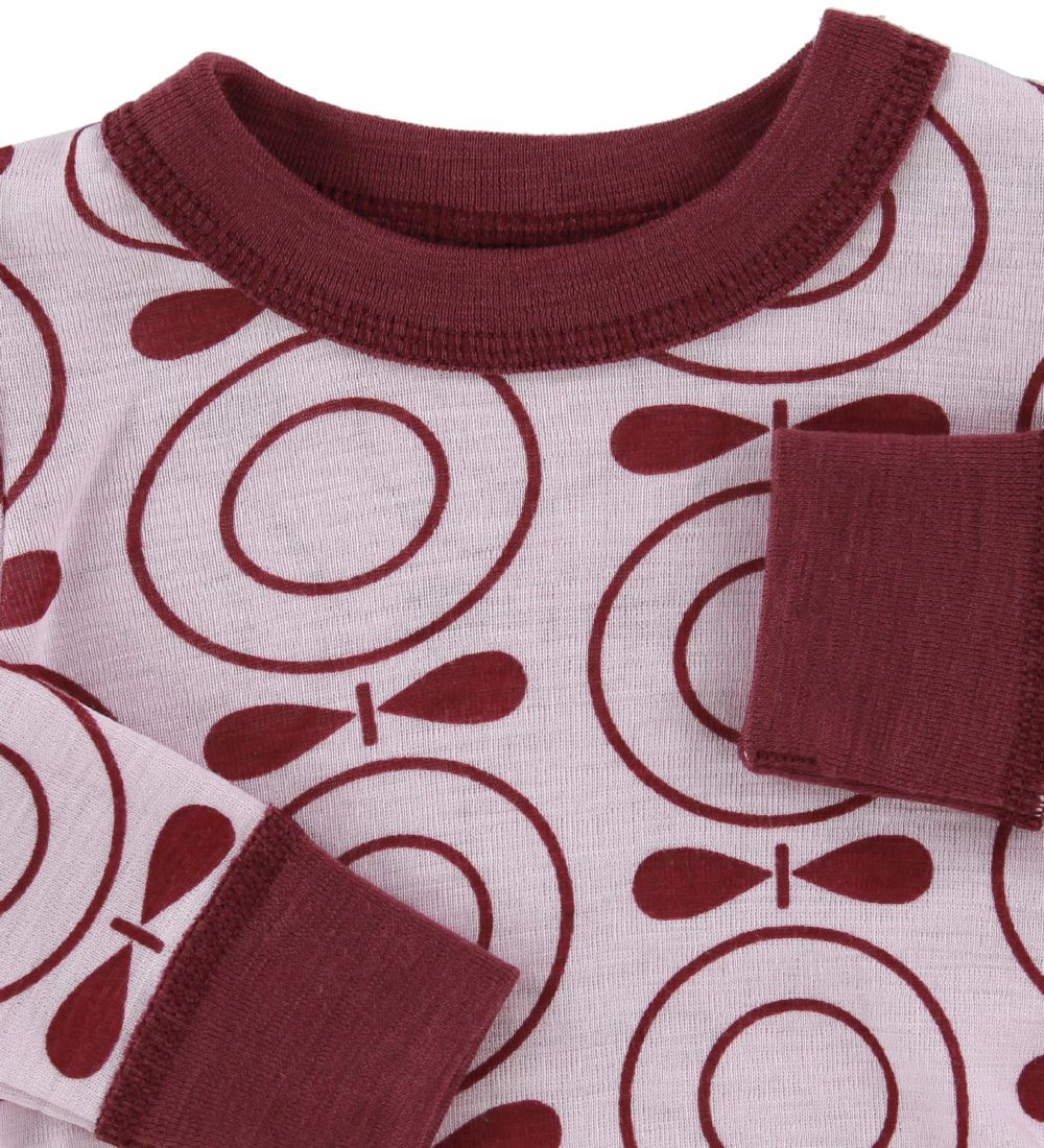 Katvig Long Sleeve Top - Wool - Rose/Apple