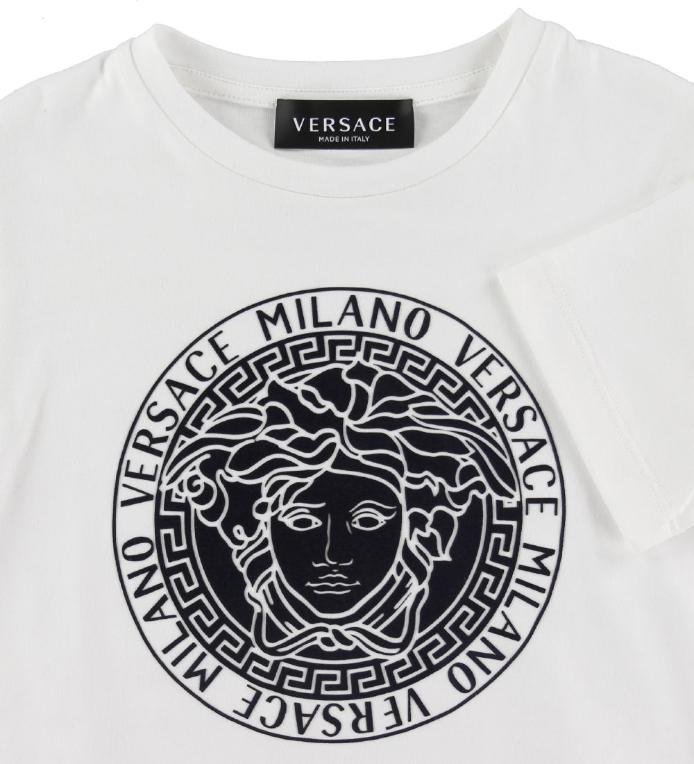 Versace T-shirt - White w. Logo