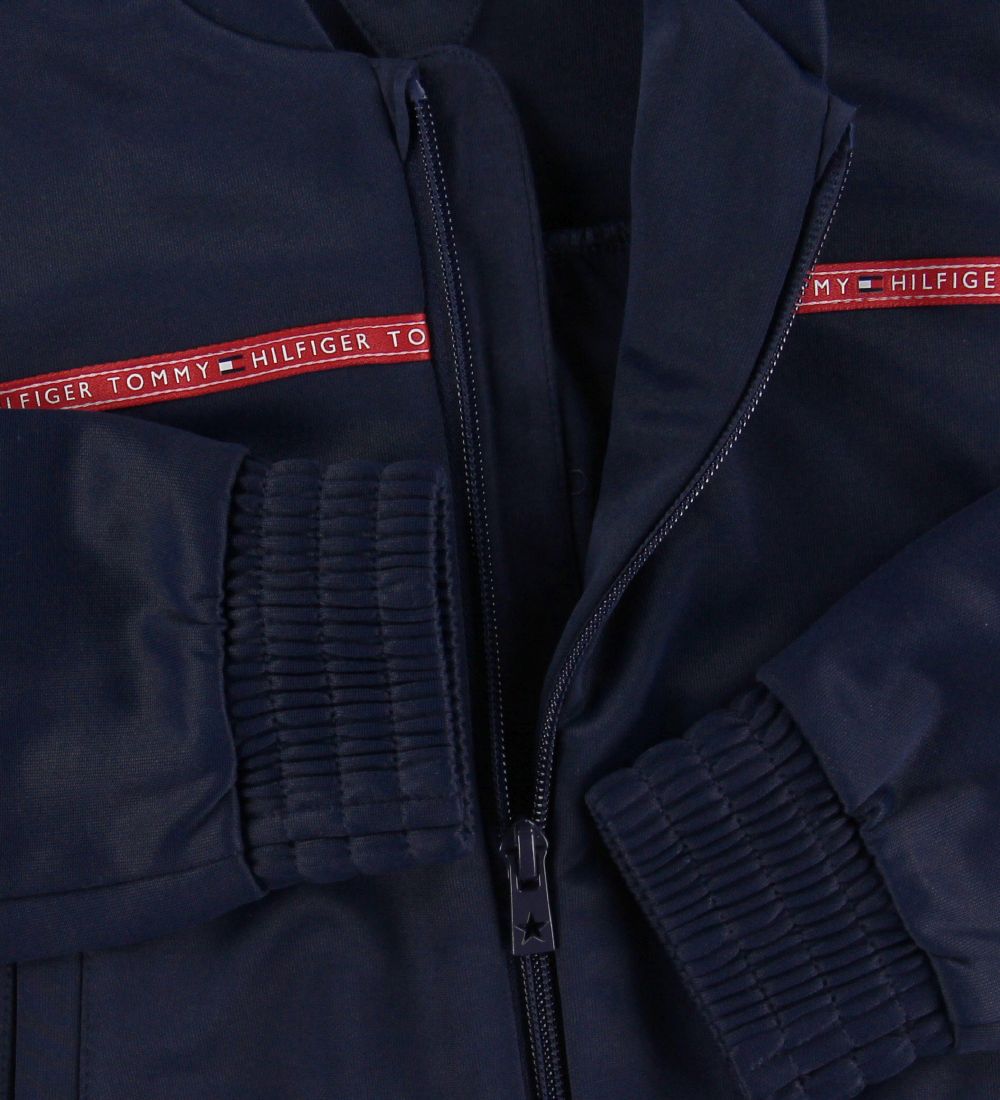 Tommy Hilfiger Zip Cardigan - Tape Track - Navy