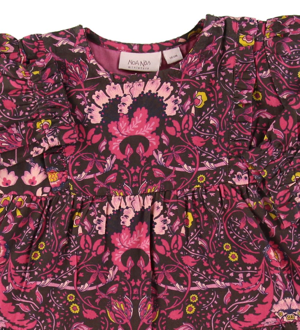 Noa Noa miniature Dress - Brown w. Flowers