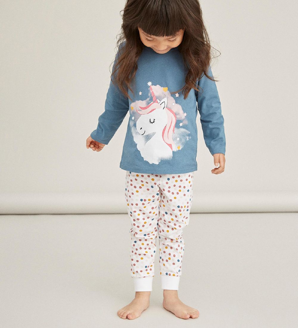 Name it Pyjamas Set - Noos - NkfNightset - Real Teal Unicorn