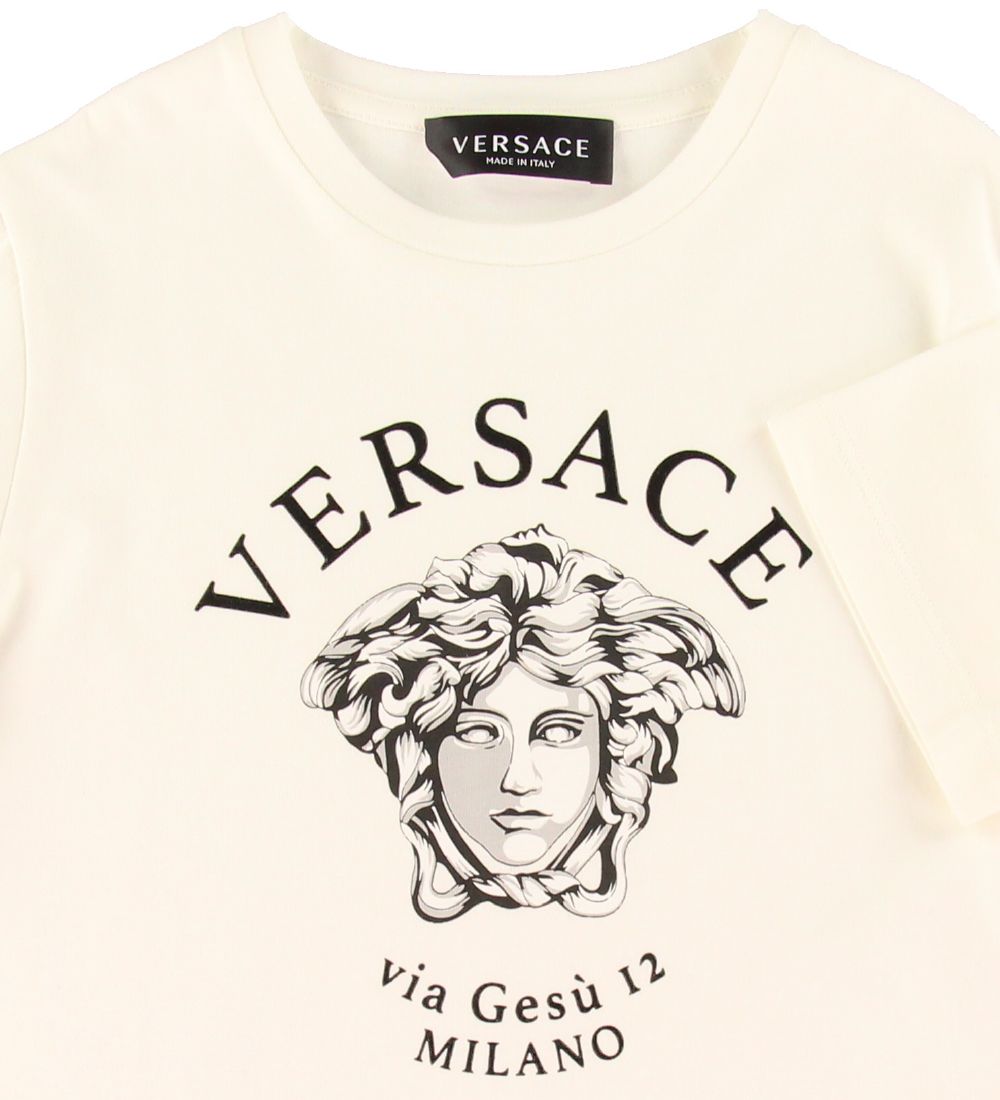 Versace T-shirt - White w. Logo