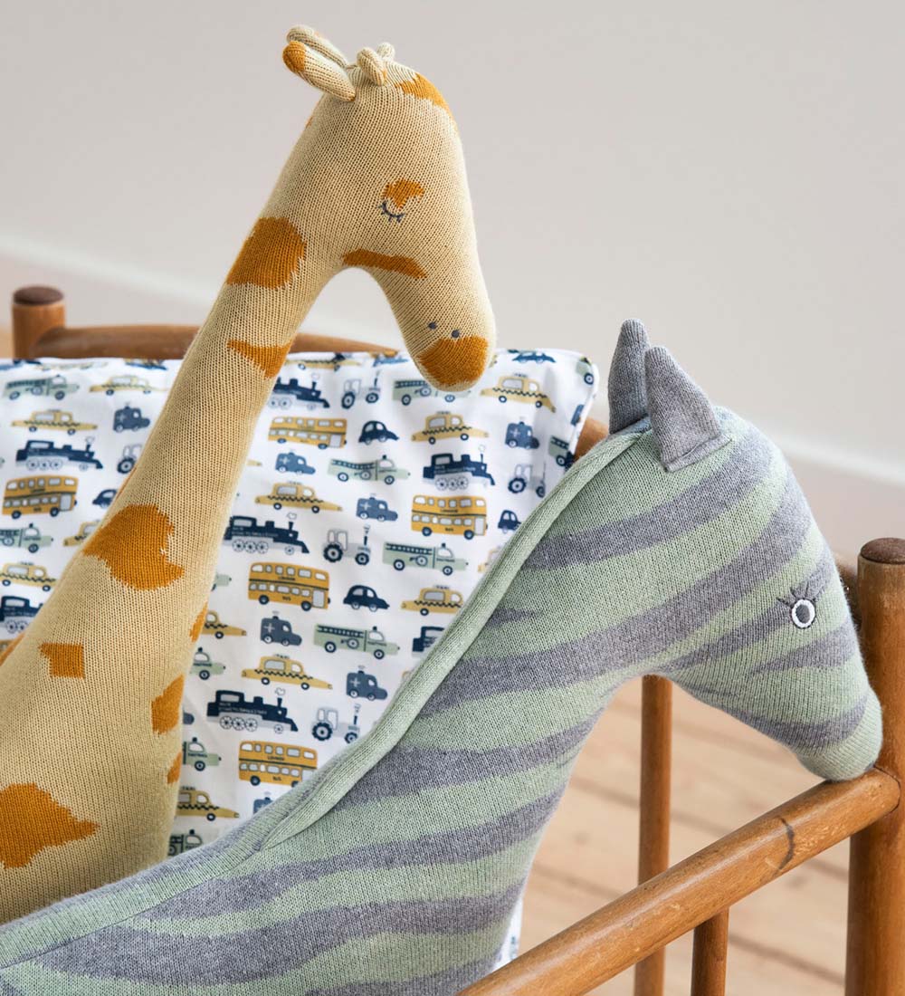 Smallstuff Soft Toy - Zebra - Grey/Green