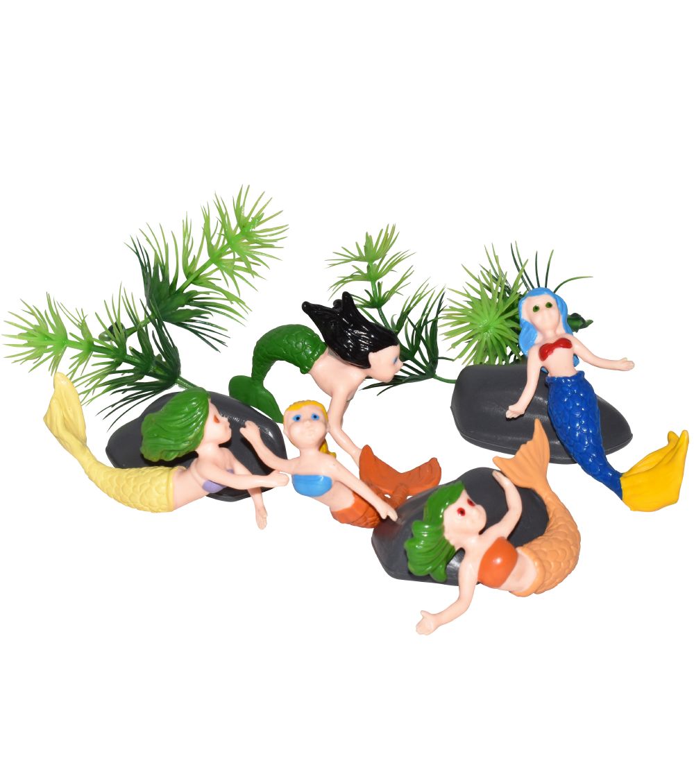 Wild Republic Bucket w. Animals - Mini - 12 pcs. - Mermaids