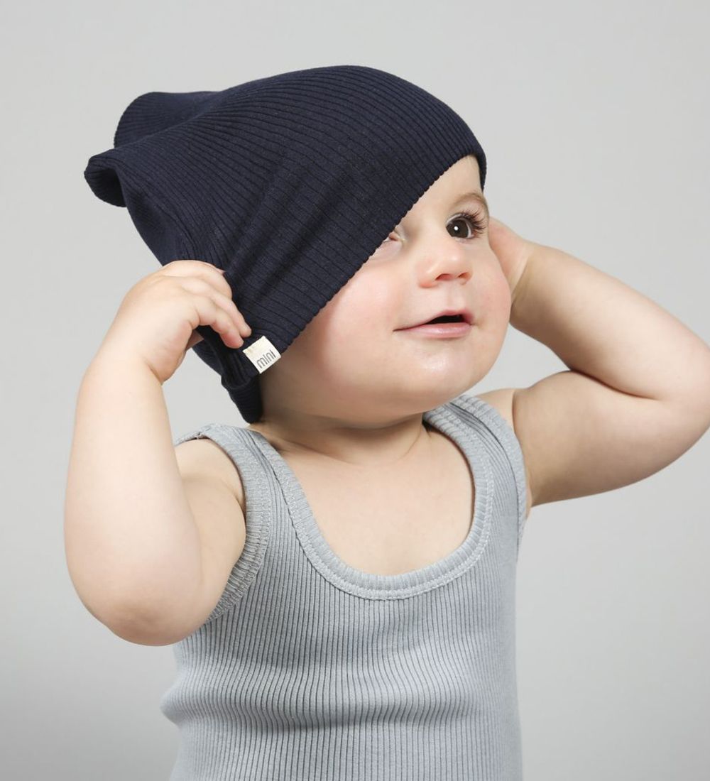 Minimalisma Mütze - Seide/Baumwolle - Bambi - Dark Blue