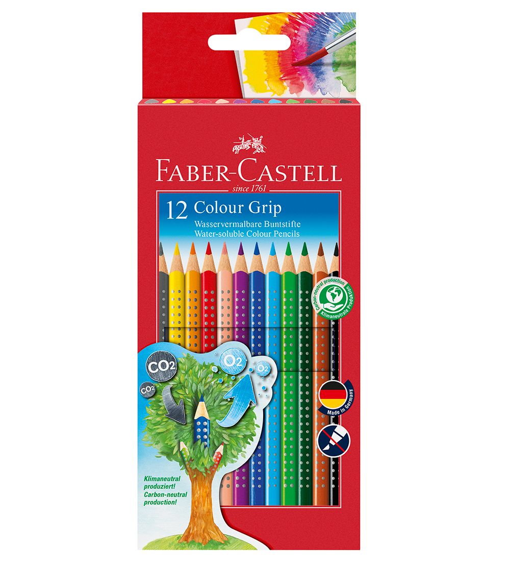 Faber-Castell Fargestifter - Grip - Akvarell - 12 stk. - Multi