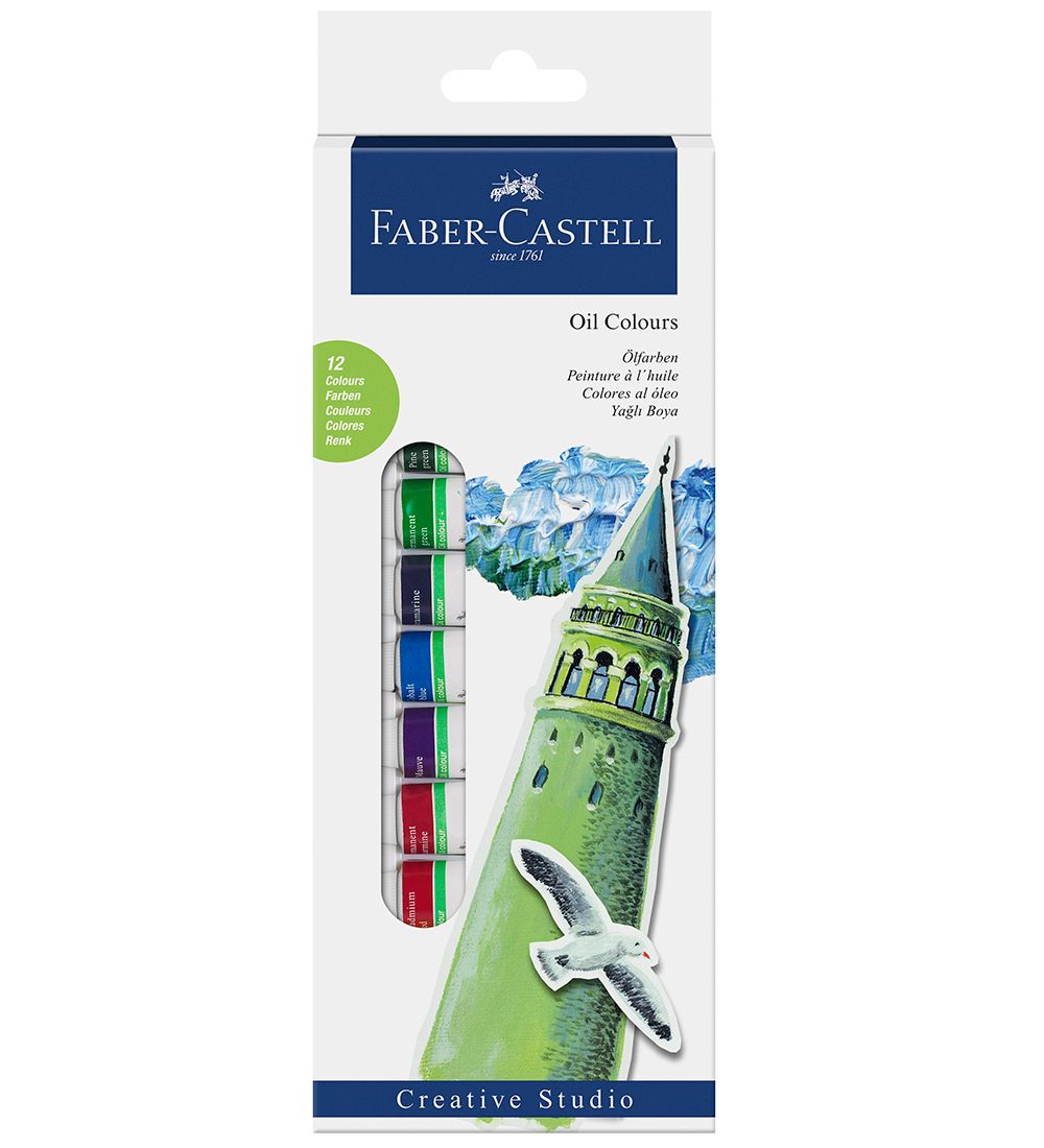Faber-Castell Kit de dmarrage - Couleur  l'Huile - 12 pices -