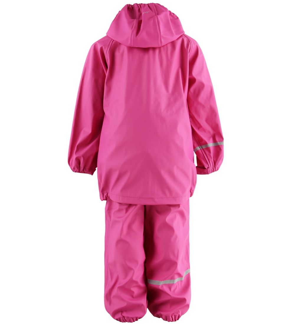 CeLaVi Rainwear w. Suspenders - PU - Pink